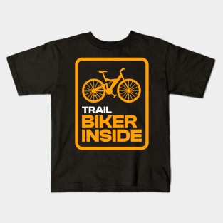 Trail Biker Inside Bicycle Kids T-Shirt